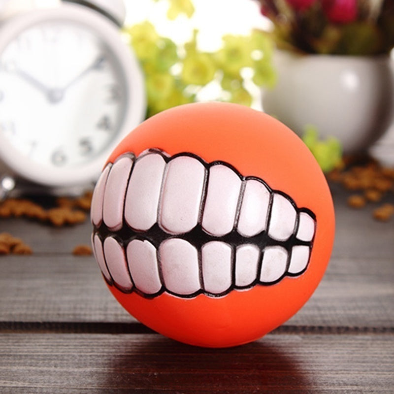 Pelota de silicona masticable para perros de razas grandes